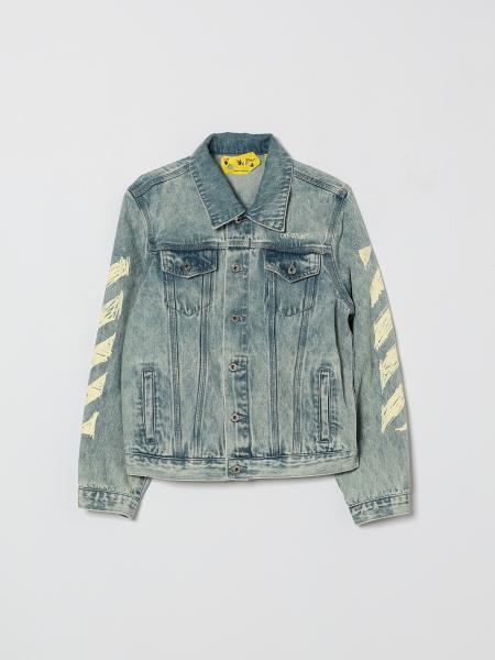 Printed Denim Jacket Off-White Kids