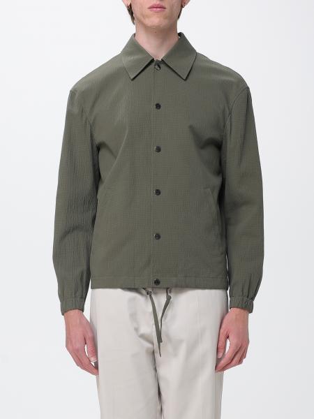 Veste chemise en seersucker de coton Paolo Pecora