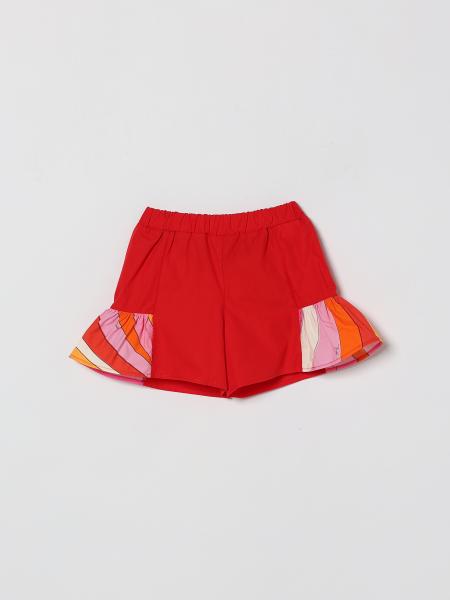 Pucci Cotton Shorts With Printed Ruffles