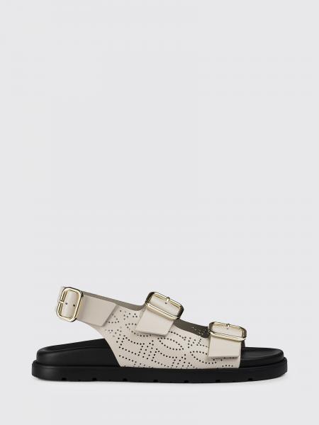Doucal's Perforated Leather Sandals