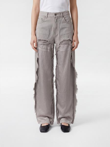 Haikure Distressed Denim Palazzo Jeans