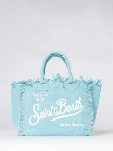 MC2 Saint Barth 印花棉质徽标 Vanity 手袋