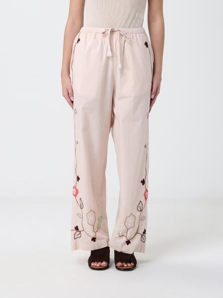 Pantalon en coton avec broderies Forte Forte
