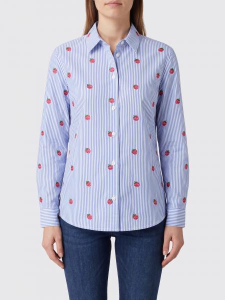 Embroidered Cotton Shirt Mc2 Saint Barth