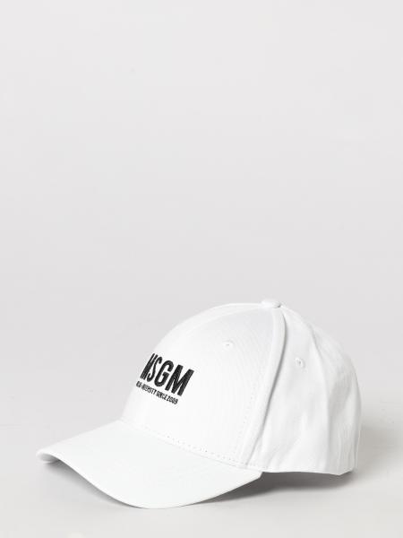 MSGM Kids Cotton Hat With Logo