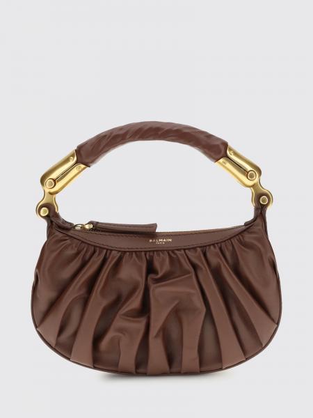 Ébène Leather Handbag Balmain