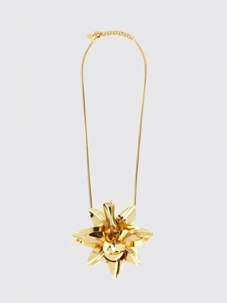 Rabanne Brass Necklace with Pendant