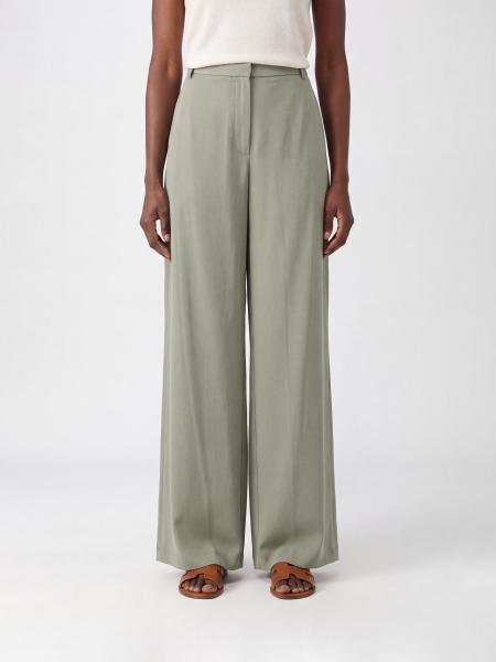 Alysi Wide-Leg-Hose mit hohem Bund aus Baumwoll-Lyocell-Mischung