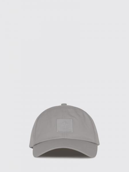 Stone Island Compass Logo Cotton Baseball Cap with Adjustable Strap