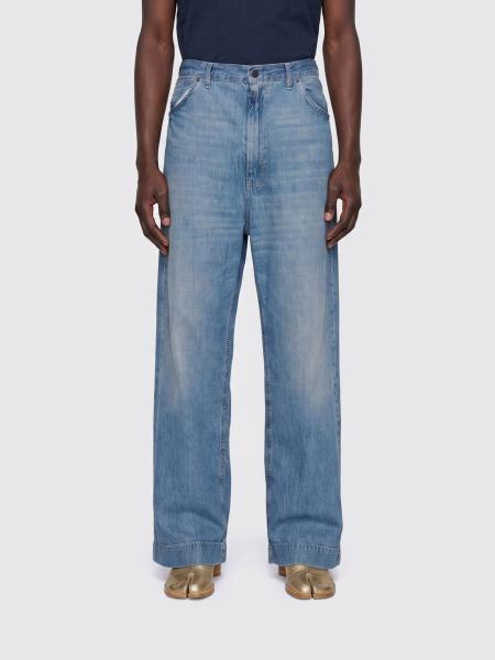 Wide-Leg Cotton Denim Jeans Maison Margiela
