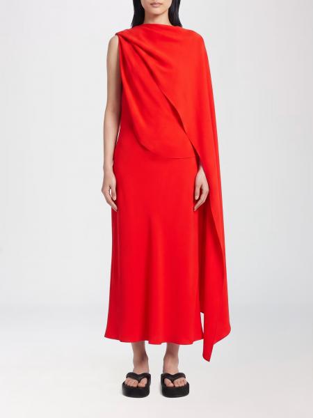Silk Midi Dress Balenciaga