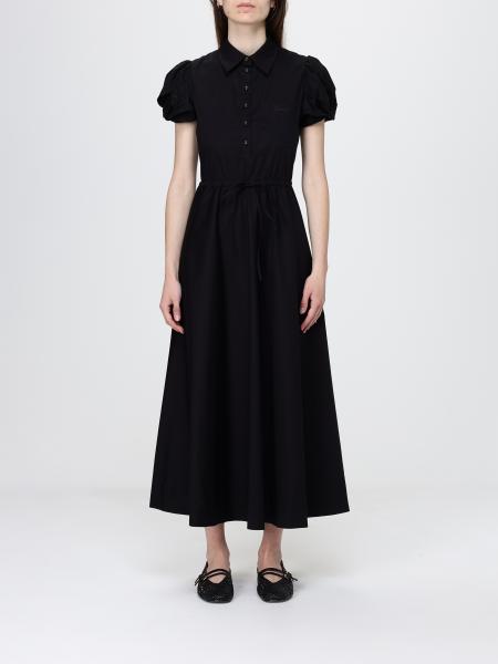 Vestido camisero de algodón elástico Twinset
