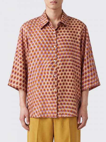 Dries Van Noten Relaxed Fit Polka-Dot Cotton Poplin Shirt