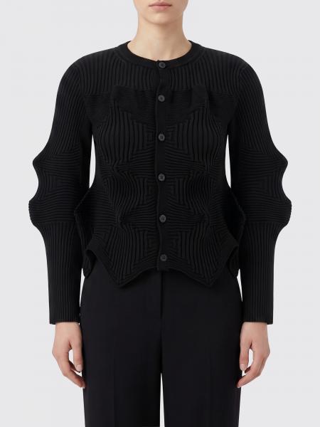 Cardigan structuré en mélange de coton Issey Miyake