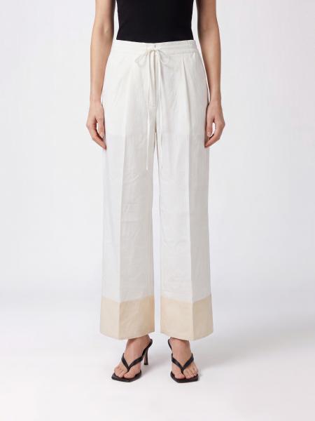 High-Waisted Viscose Palazzo Trousers TOTEME with Drawstring