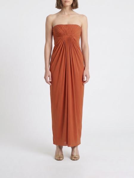 Alberta Ferretti ストレッチジャージーロングドレス