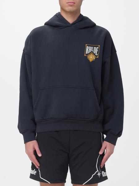 Sweat à capuche oversize Rhude en coton avec logo contrastant