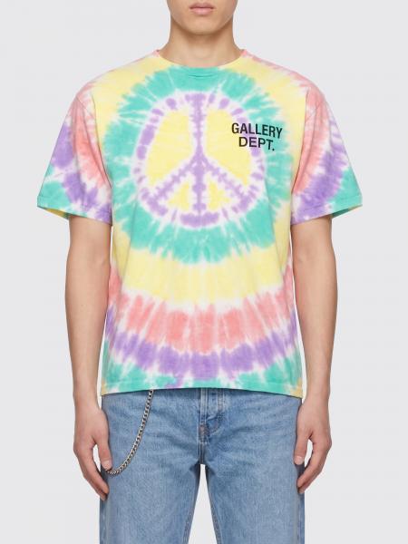 Gallery Dept. Tie-Dye Cotton T-Shirt with Contrasting Logo