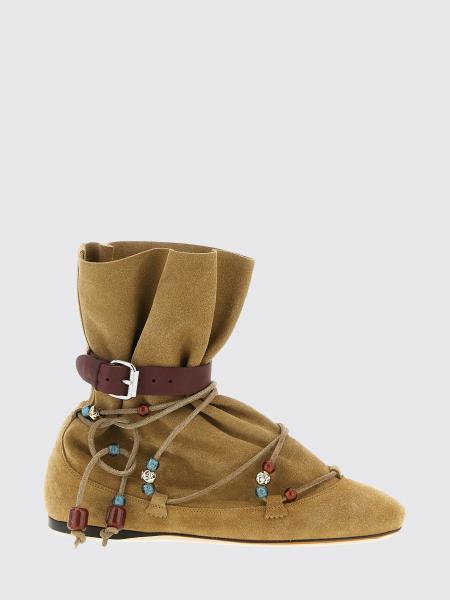 Letiz Suede Ankle Boots Isabel Marant with Ethnic Embroidery