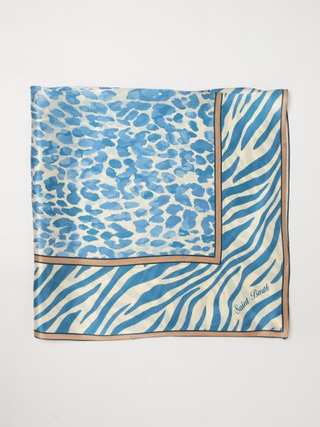 MC2 Saint Barth Animalier Print Square Silk Foulard