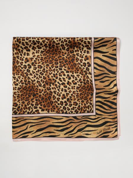 MC2 Saint Barth Animalier Print Square Silk Foulard