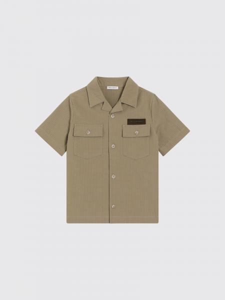 Camicia bowling Dolce & Gabbana da bambino in cotone con collo cubano