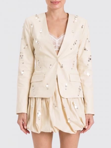 Cotton Blazer With Sequins Actitude Twinset