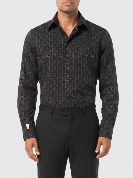 Chemise en soie monogramme Billionaire