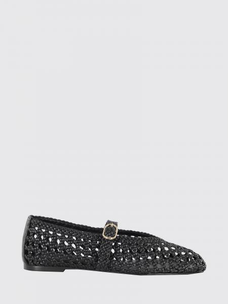 Stuart Weitzman Woven Mesh Leather Ballerinas