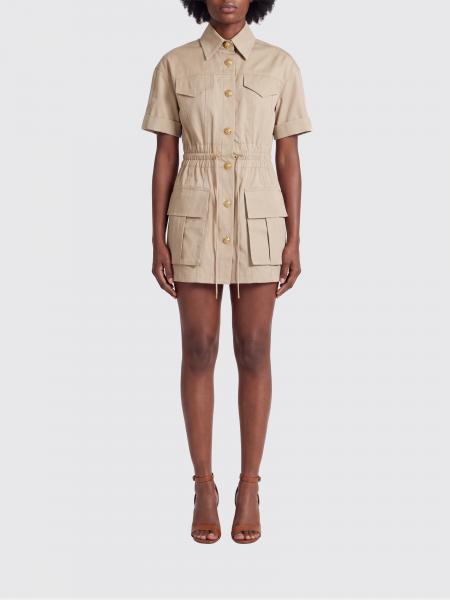Cotton Shirt Dress Balmain
