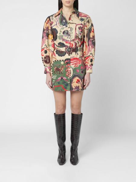 Robe chemisier Artsy Surreal Land Farm Rio en coton biologique