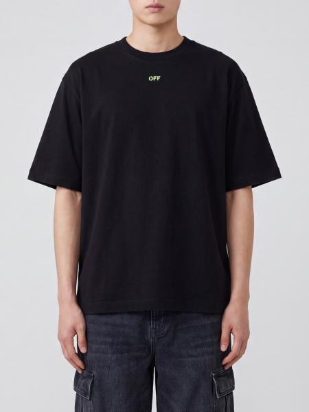 Cotton T-Shirt with Mini Logo Off-White