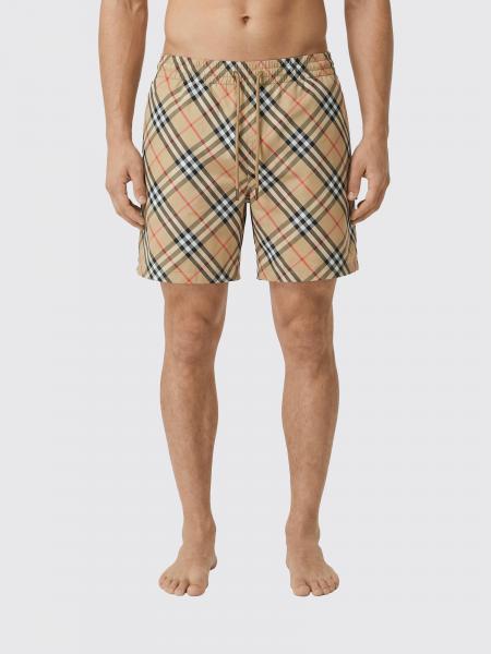 Check Nylon Swimsuit Burberry
