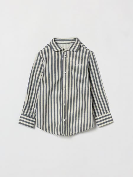 Casual Striped Shirt Fay Junior in Linen