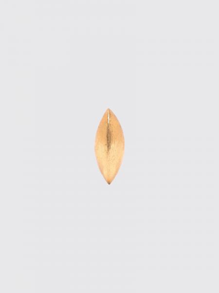 Orecchini Zume Monies in legno placcato argento cromato