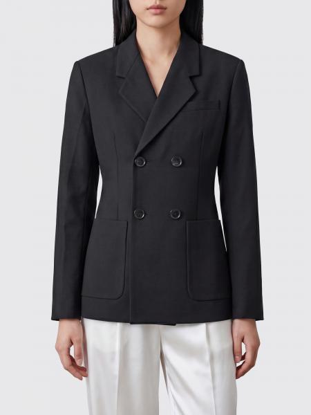 Blazer a doppiopetto in misto lino Ami Paris