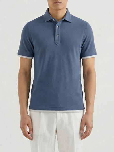 Polo in cotone Brunello Cucinelli