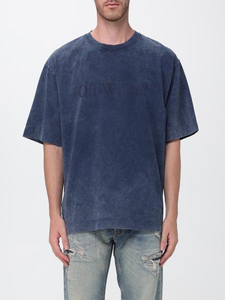 Off-White Cotton T-Shirt with Logo