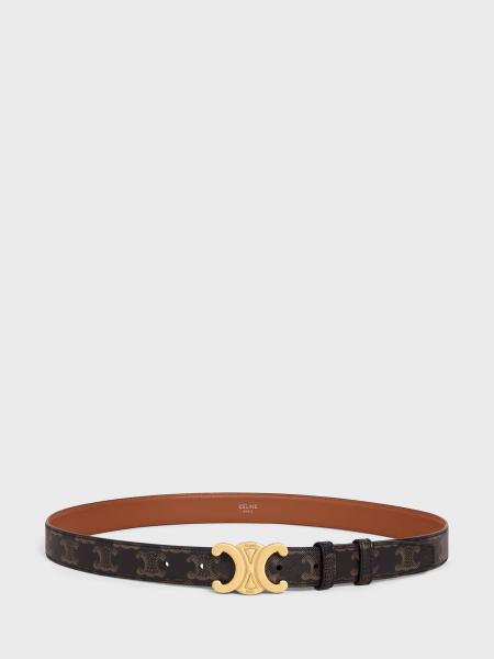 Celine Coated Cotton Triomphe Belt