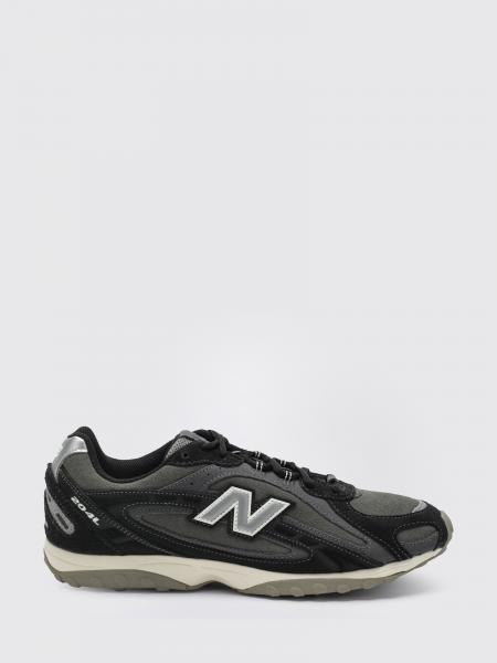 Sneakers basse 204L New Balance in pelle scamosciata e mesh con logo applicato