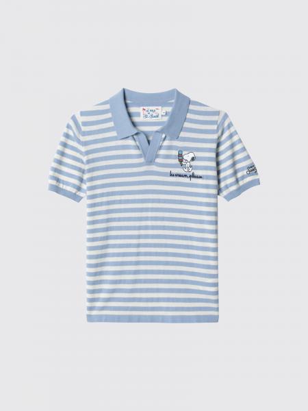 Polo rayé MC2 Saint Barth pour garçon en maille de coton
