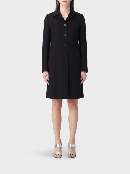 Jil Sander Knee-Length Single-Breasted Coat in Virgin Wool and Silk