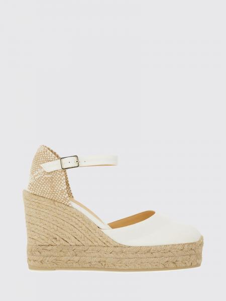 Castañer Carina Hochkeil-Canvas-Plattform-Espadrilles mit Knöchelband