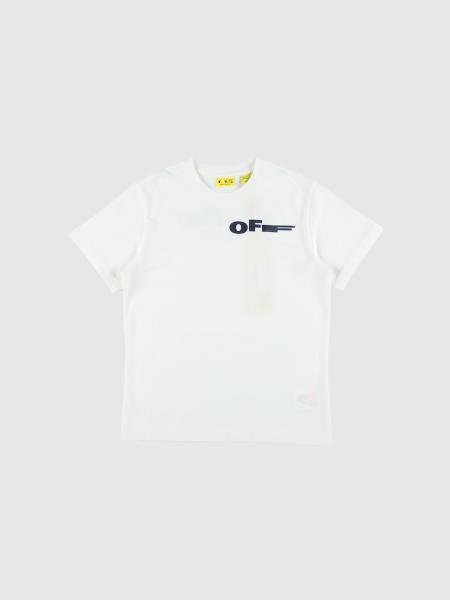 T-shirt in cotone con logo Off-White Kids