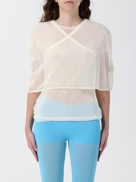 Топ с коротким рукавом и V-образным вырезом Paloma Wool из смесового хлопка
