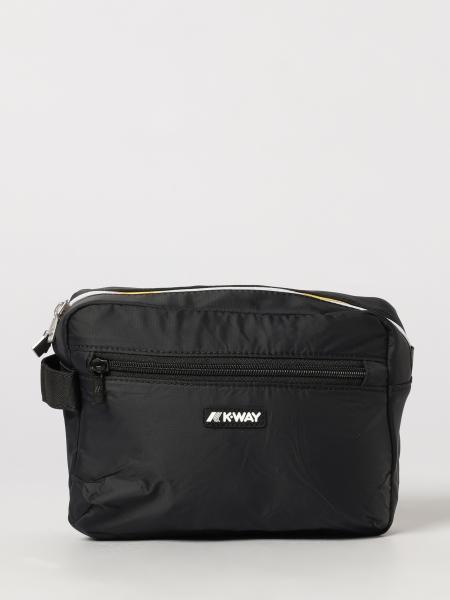K-Way Travel Toiletry Bag in Waterproof Nylon with Contrast Logo