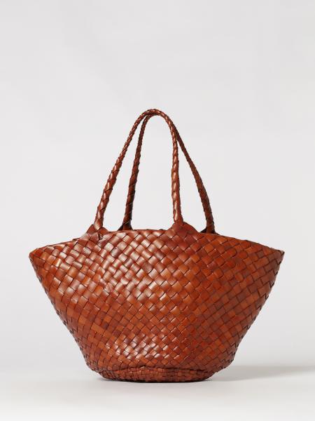 Dragon Diffusion Egola Woven Leather Shoulder Bag with Double Handles