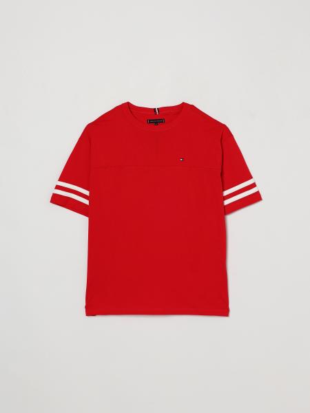 Camiseta Tommy Hilfiger de algodón para niño con logotipo bordado