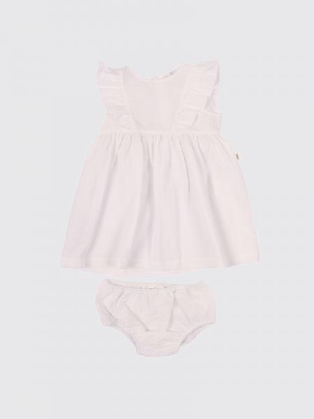 Teddy & Minou Girl's 2-Piece Set with Sleeveless Cotton Dress and Bloomers