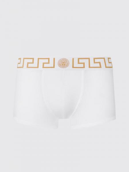 Versace Greca Print Stretch-Cotton Boxer Shorts with Medusa Logo